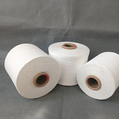 نخ نایلونی مخلوط شده با ویسکوز خام برش 5Ply مخروط رنگ شیر کاشمیر مانند 100 نخ آکریلیک خالص