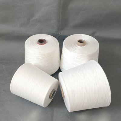 نخ نایلونی مخلوط شده با ویسکوز خام برش 5Ply مخروط رنگ شیر کاشمیر مانند 100 نخ آکریلیک خالص
