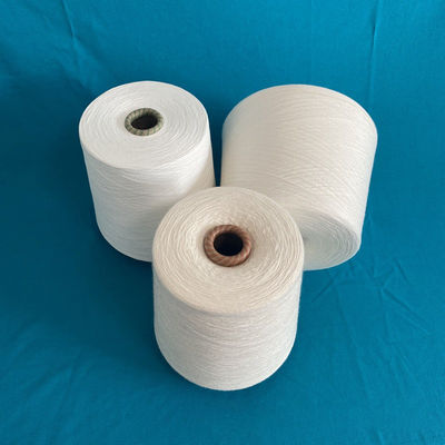 رنگ حلقه ای سفید 50٪ نخ ویسکوز 30S / 1 300D برای 30F اصلی کنواری 20S گرم