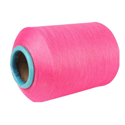 رنگ روشن Dty Ply پنبه اسپاندکس رشته رنگ 20/150D رشته ماشین پوشانده لاستیک 210D رشته